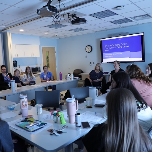 New nurses in an orientation class.