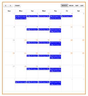 Calendar, University of Virginia School of Nursing 